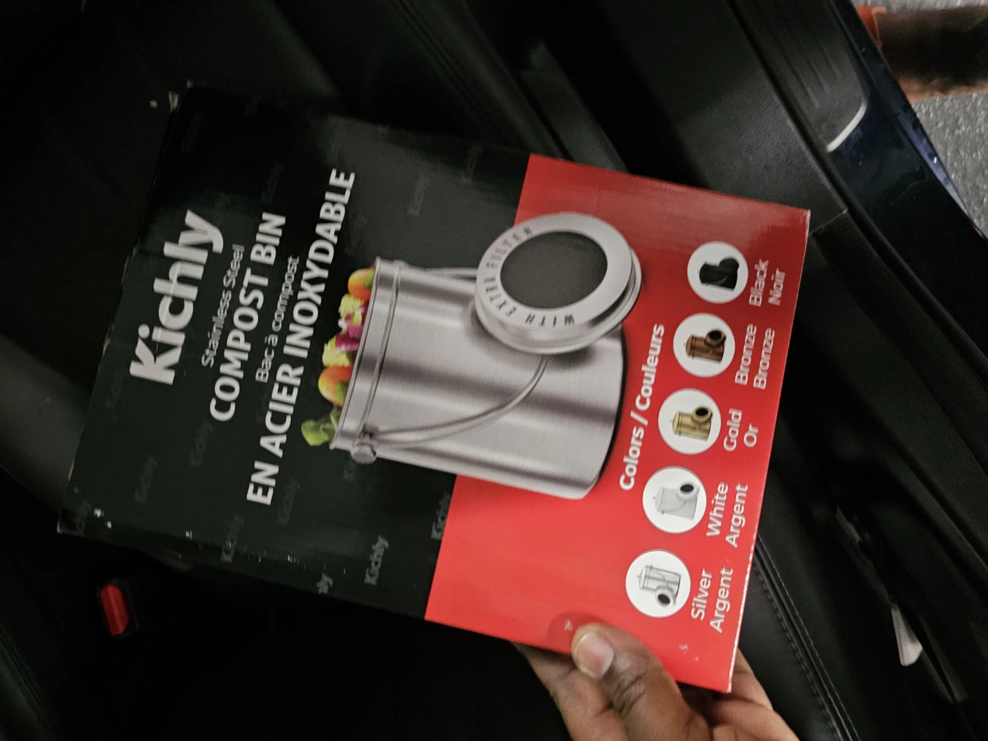 Stainless Steel Kitchen Countertop Compost Bin - photo 5