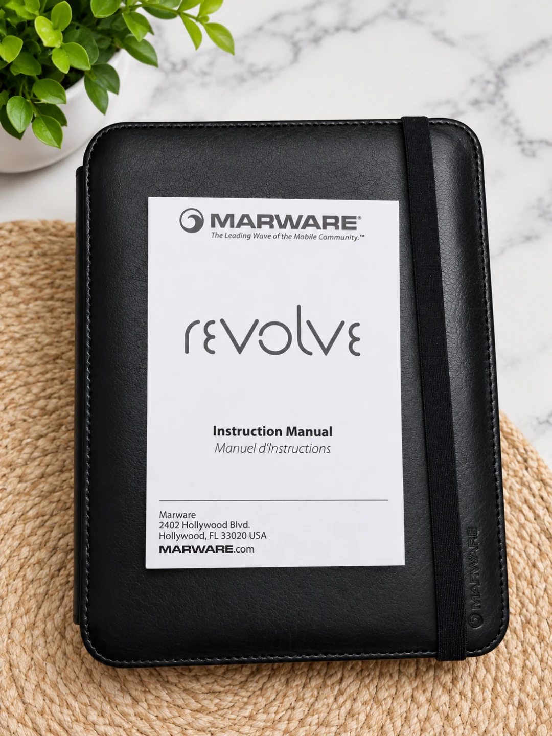 Marware Revolve Genuine Leather Rotating, Standing Case