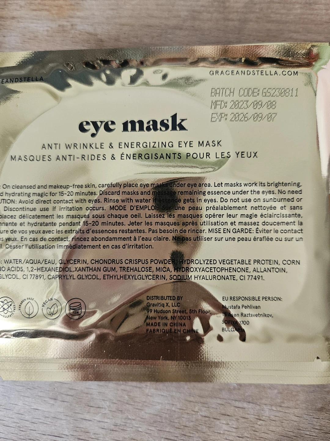 Grace & Stella Anti-Wrinkle & Energizing Eye Masks - photo 2
