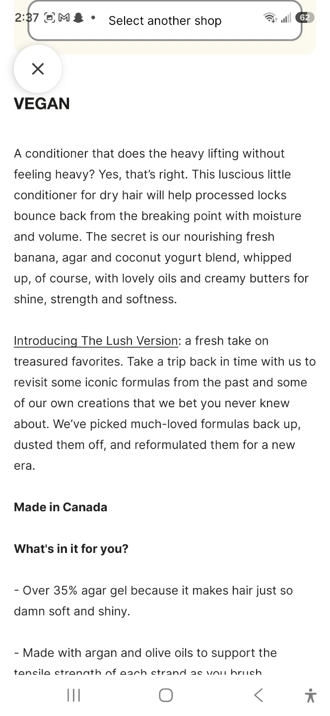 Lush Banana Conditioner - photo 2