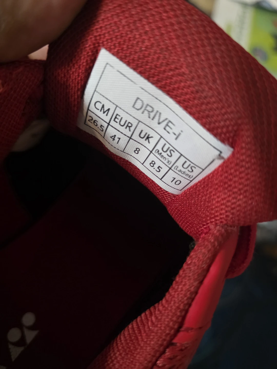 Yonex Drive Badminton Shoes Red size 8 - photo 2