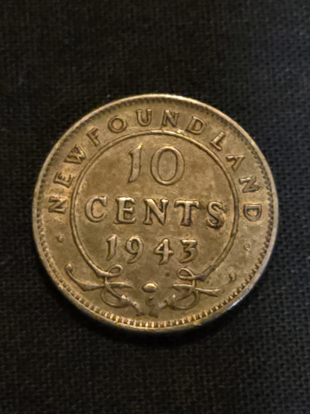 1943 Newfoundland 10 Cent Coin