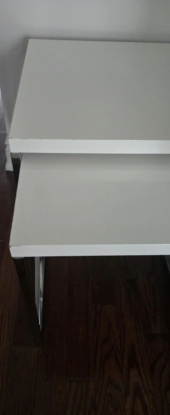 White Nesting Tables 🏈 - photo 2