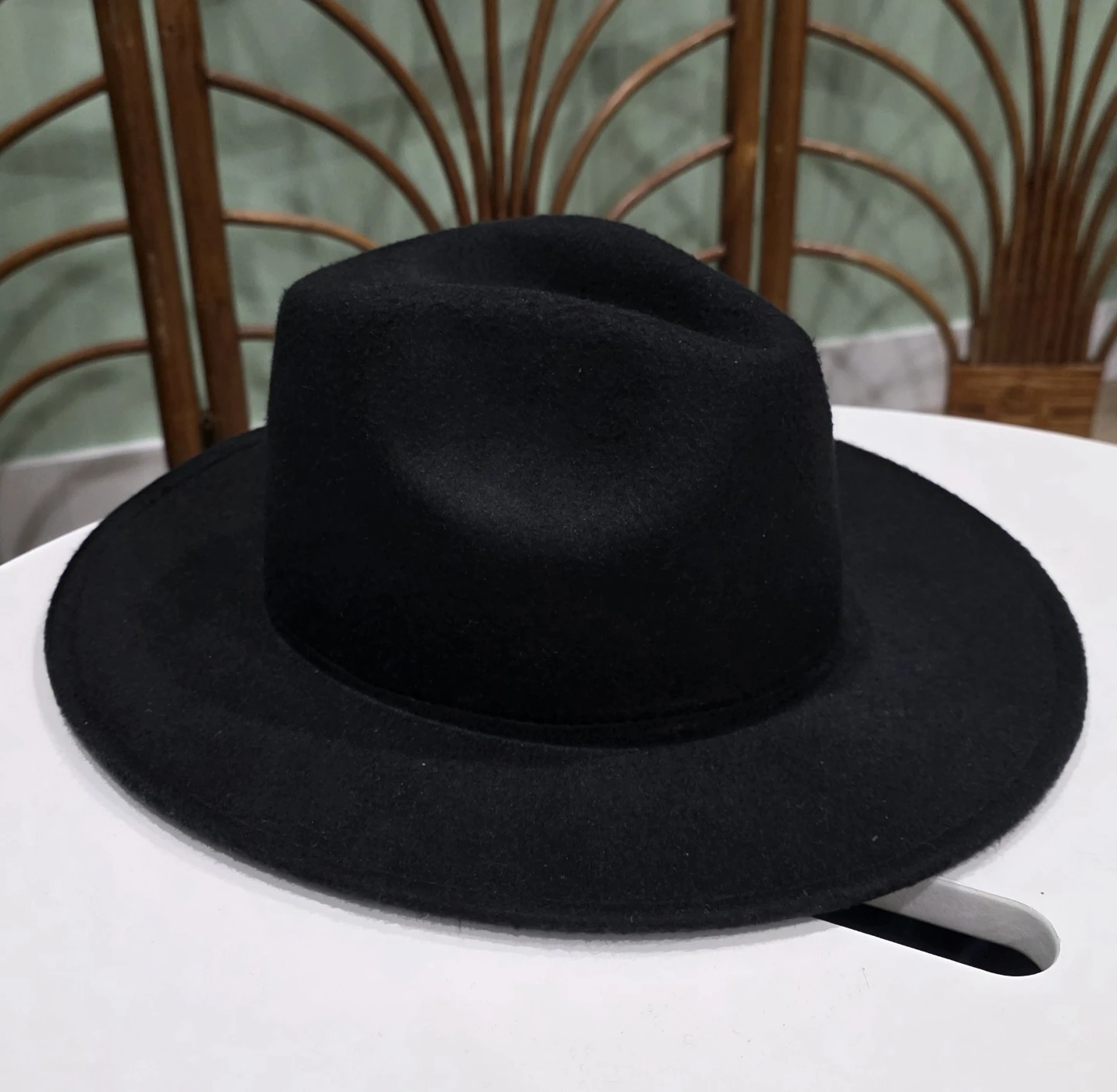 Black wide brim Hat - photo 2