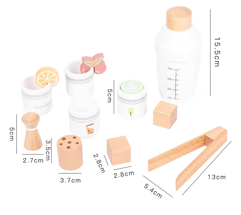 Kids Wooden Milk Tea Set - photo 2