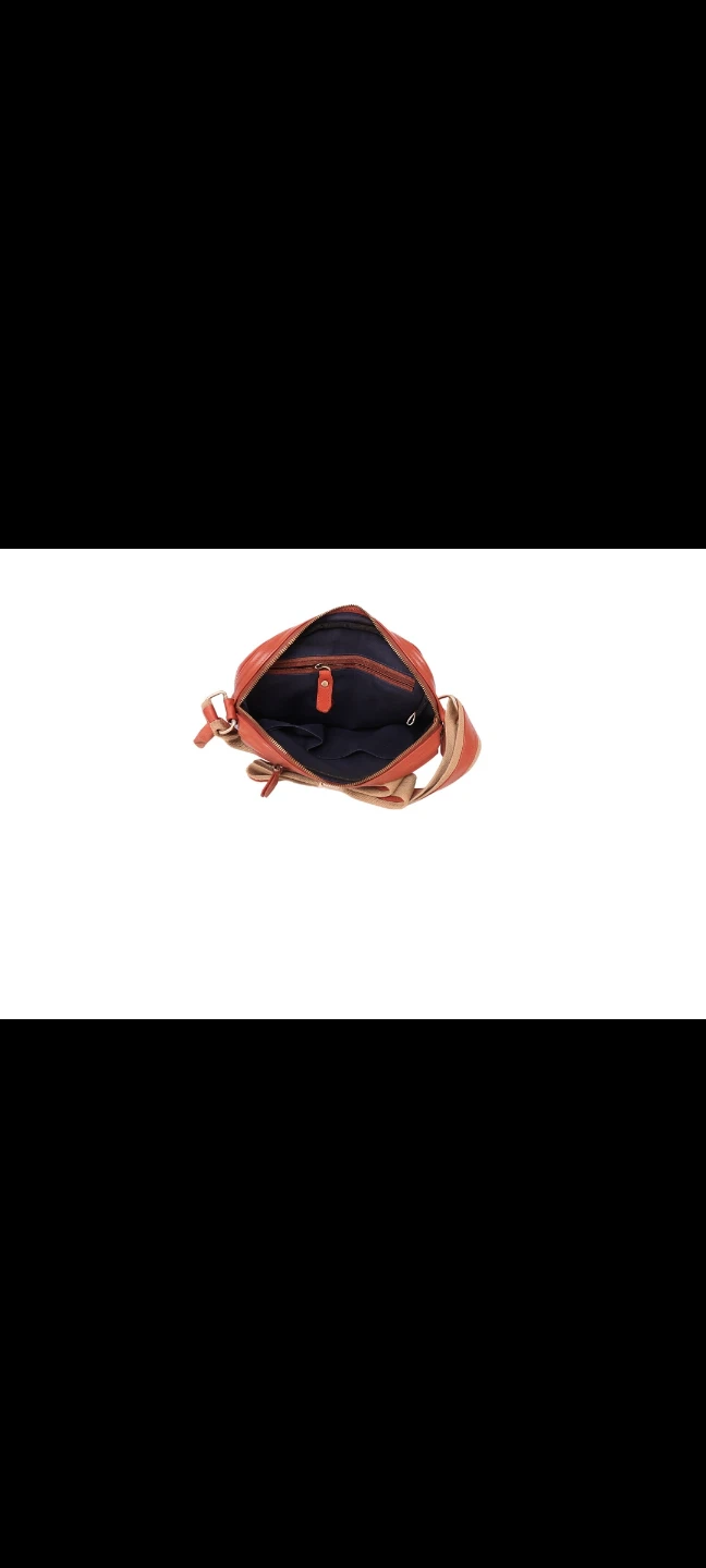 Brown 100% geniun leather crossbody bag - photo 4