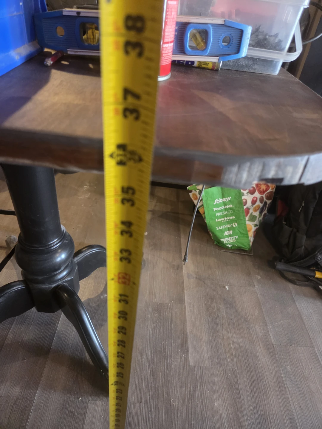Wooden dining chair with black frame - photo 2