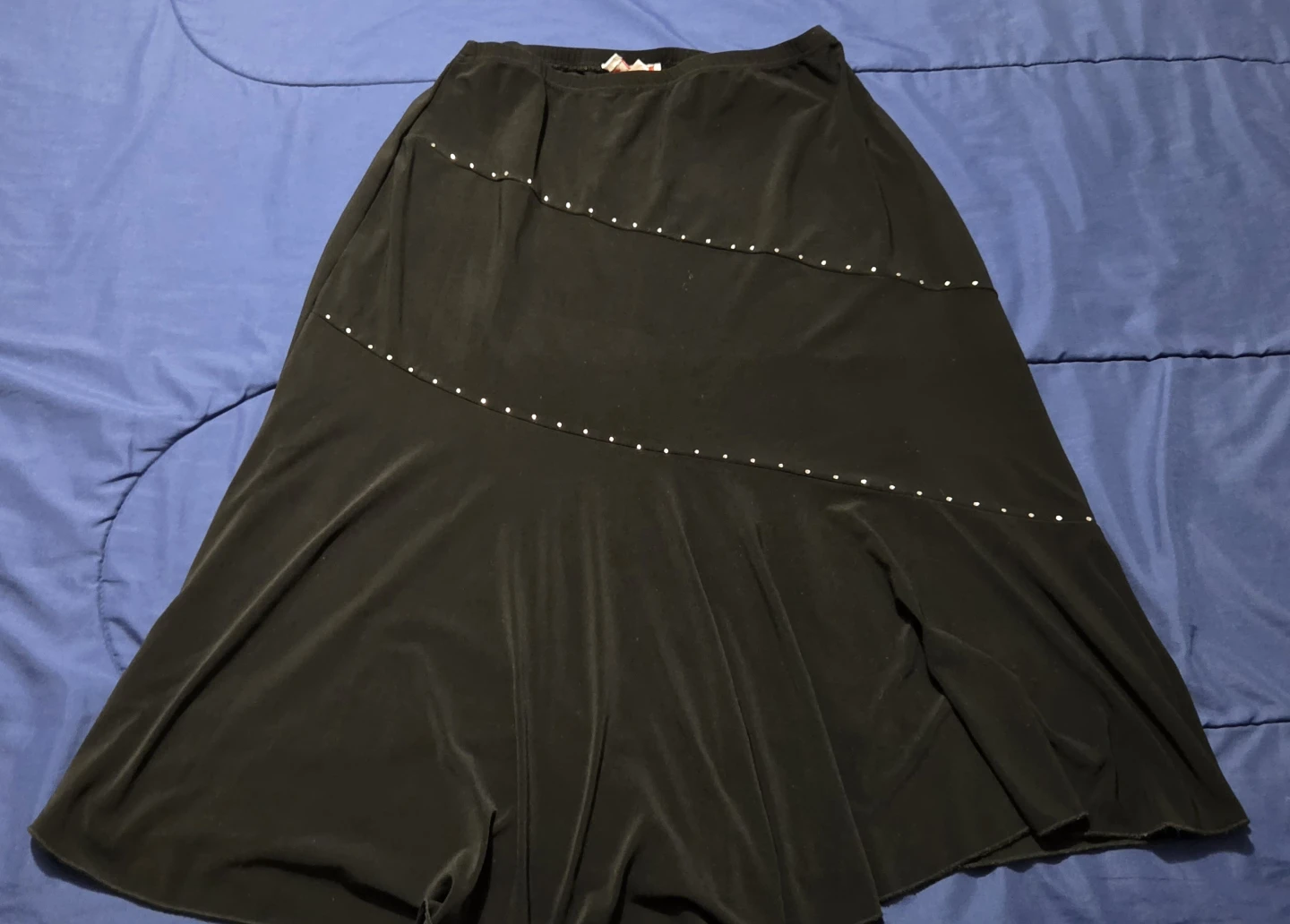 Black embellished skirt