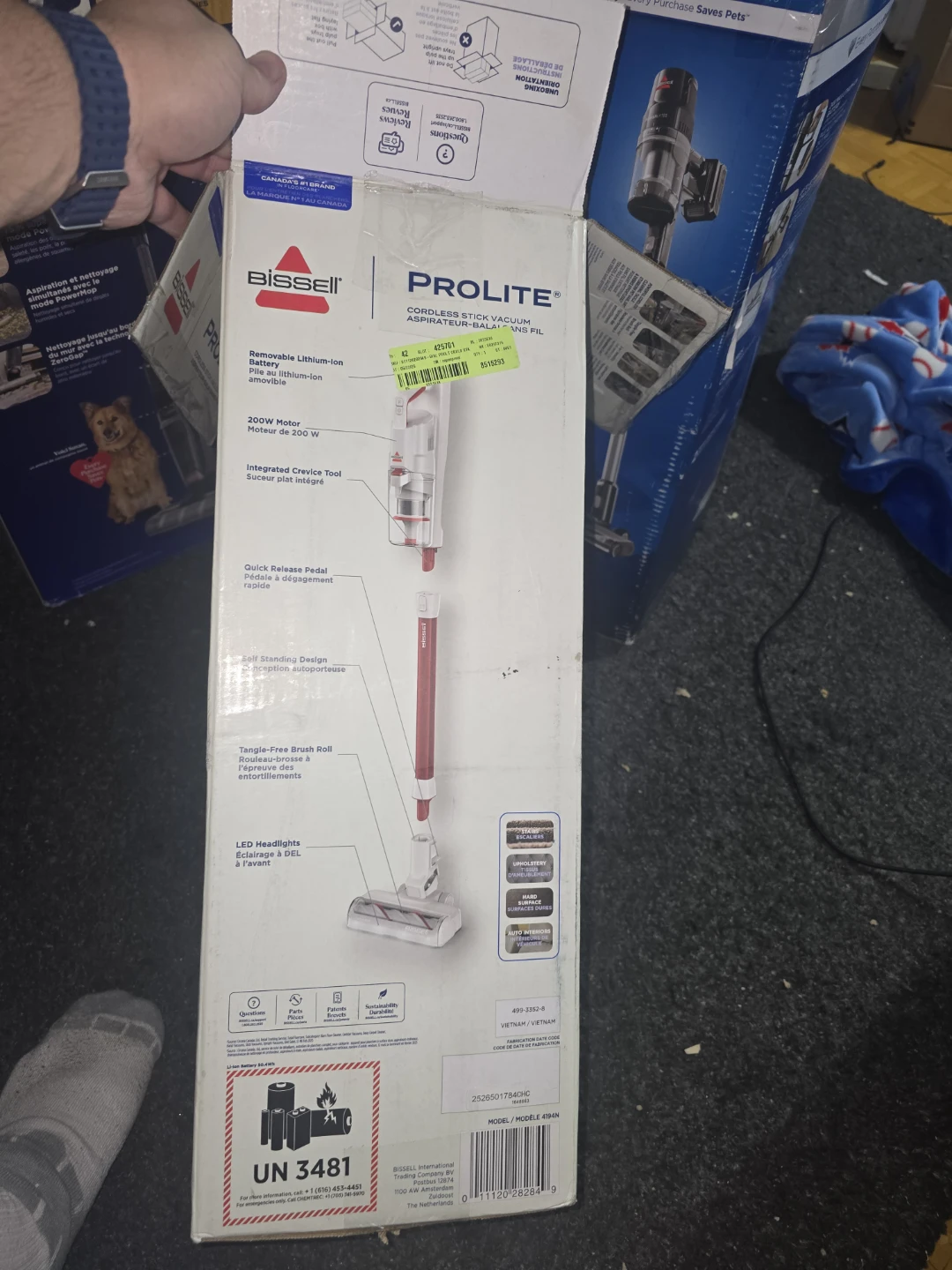 Bissell ProLite Cordless Stick Vacuum 4194N