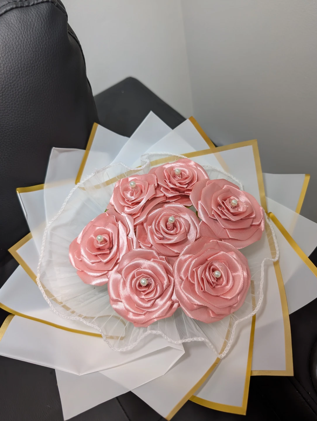 Handmade Satin Ribbon Rose Bouquet - photo 2