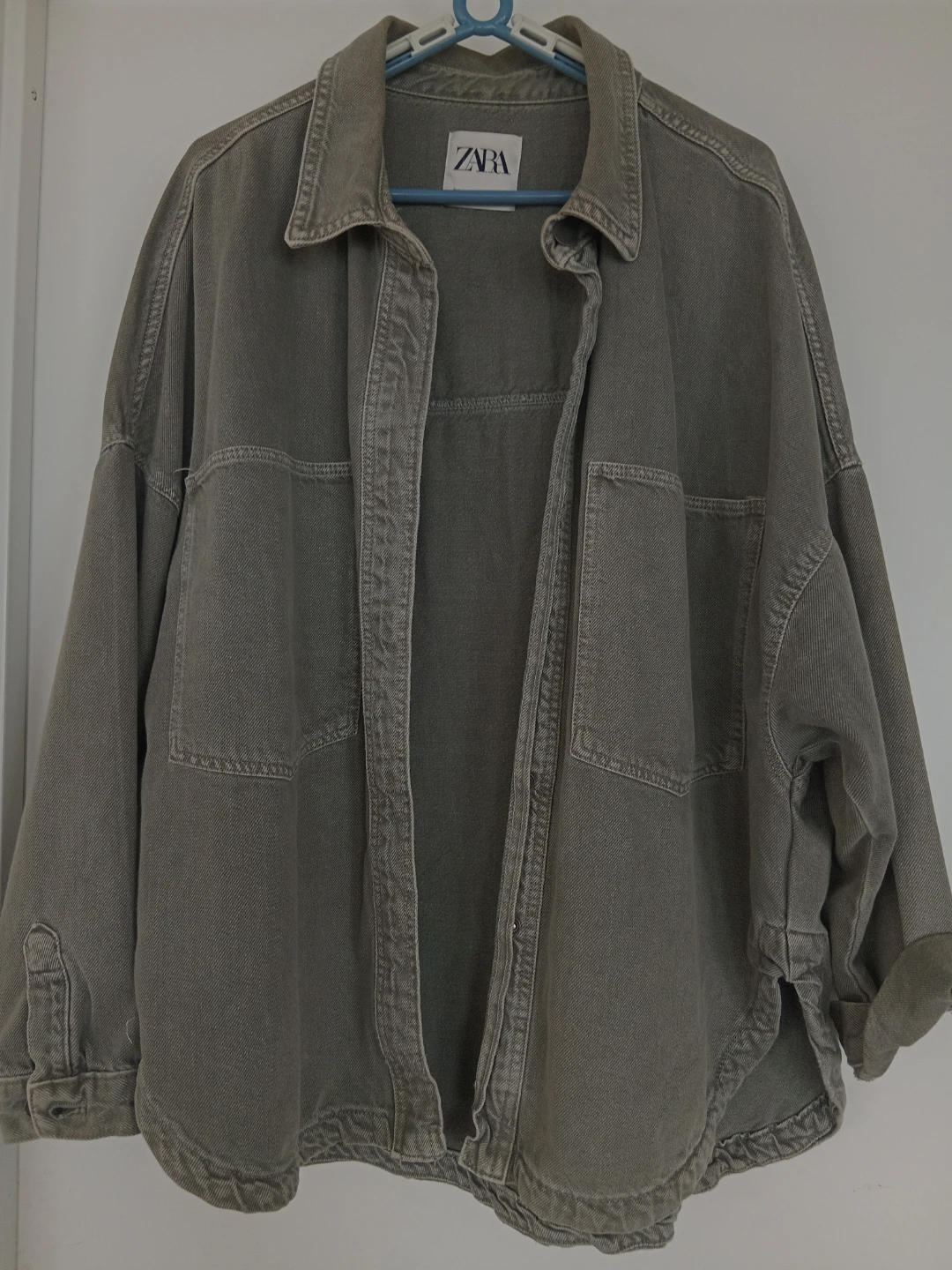 Zara Grey Denim Overshirt - photo 2