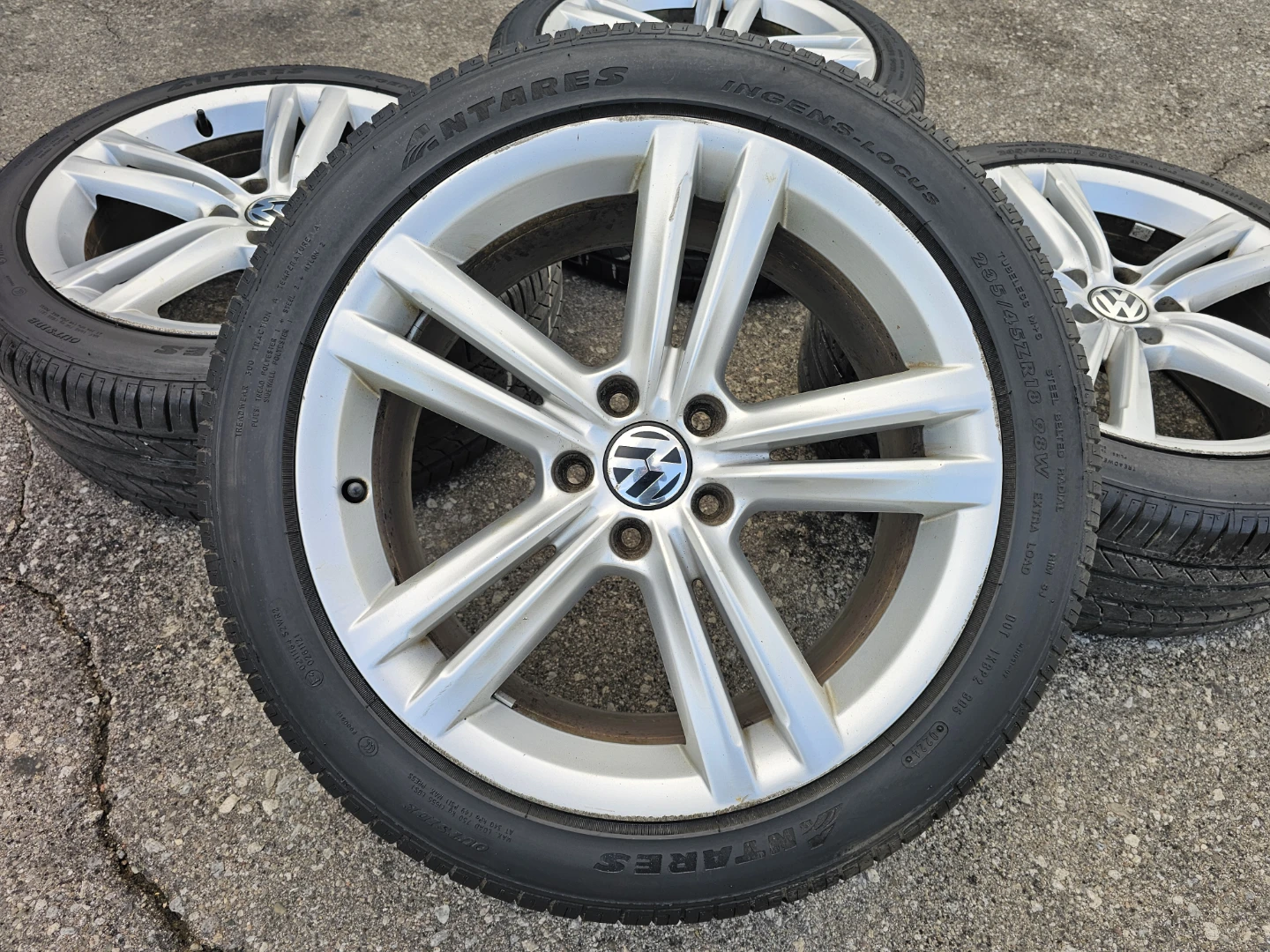VOLKSWAGEN PASSAT O.E.M RIMS AND ALL SEASON TIRES 235/45 R18 - photo 5