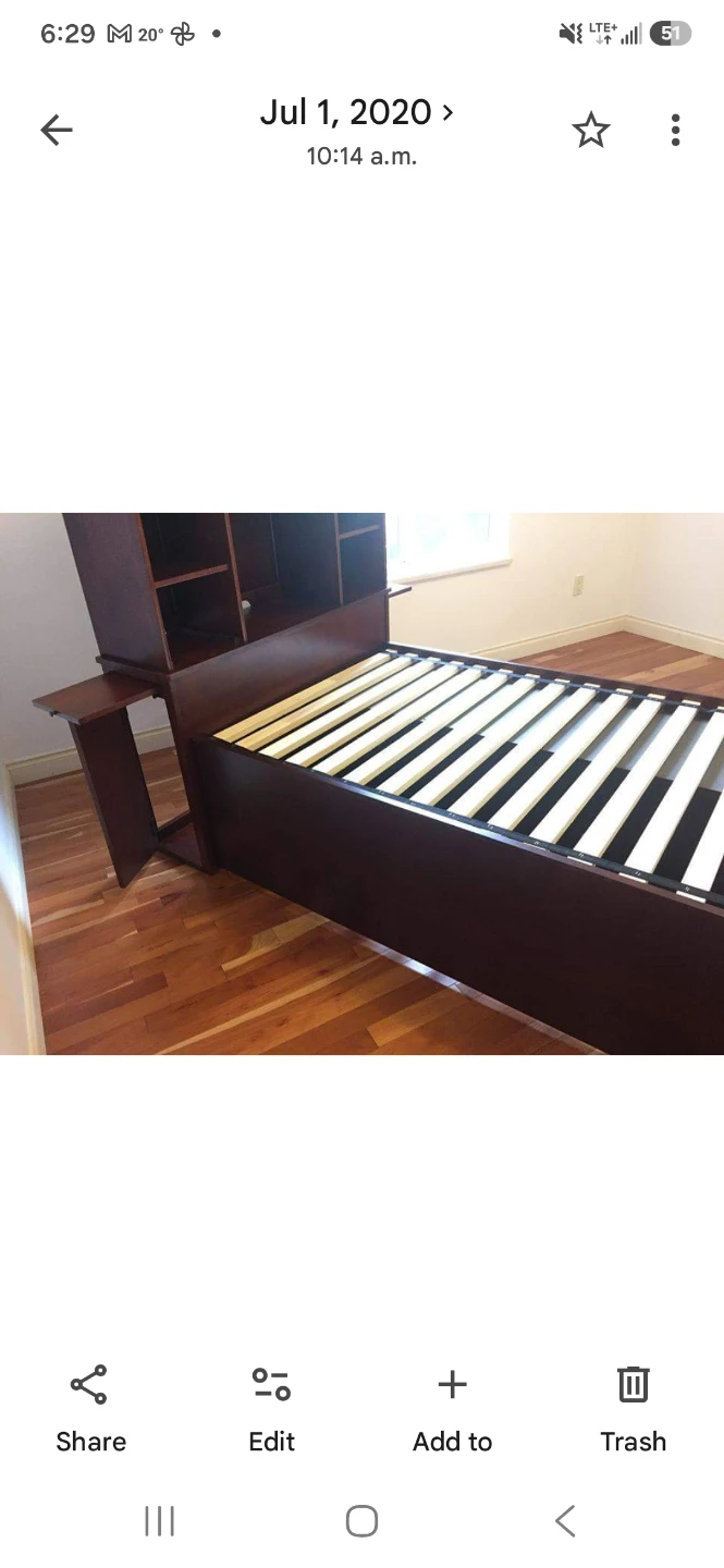 Twin Captain's Bed with Storage Headboard - photo 4