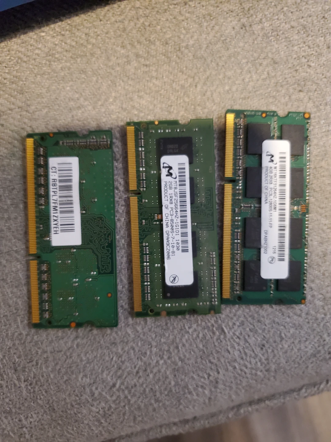 Micron RAM Memory Modules (4GB and 2GB) - photo 2