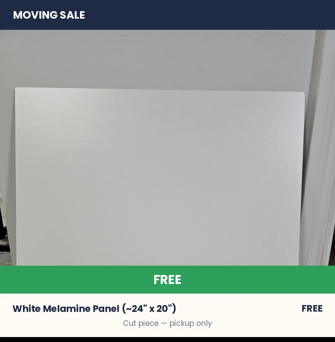 White Melamine Panel