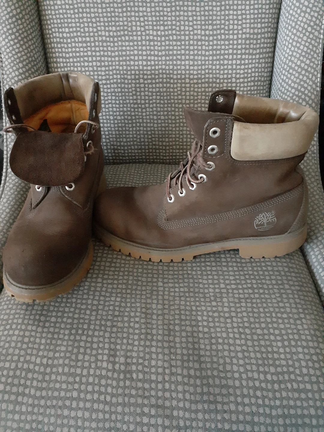 Timberland 6-Inch Premium Boots Brown Size US10 Vintage Y2K
