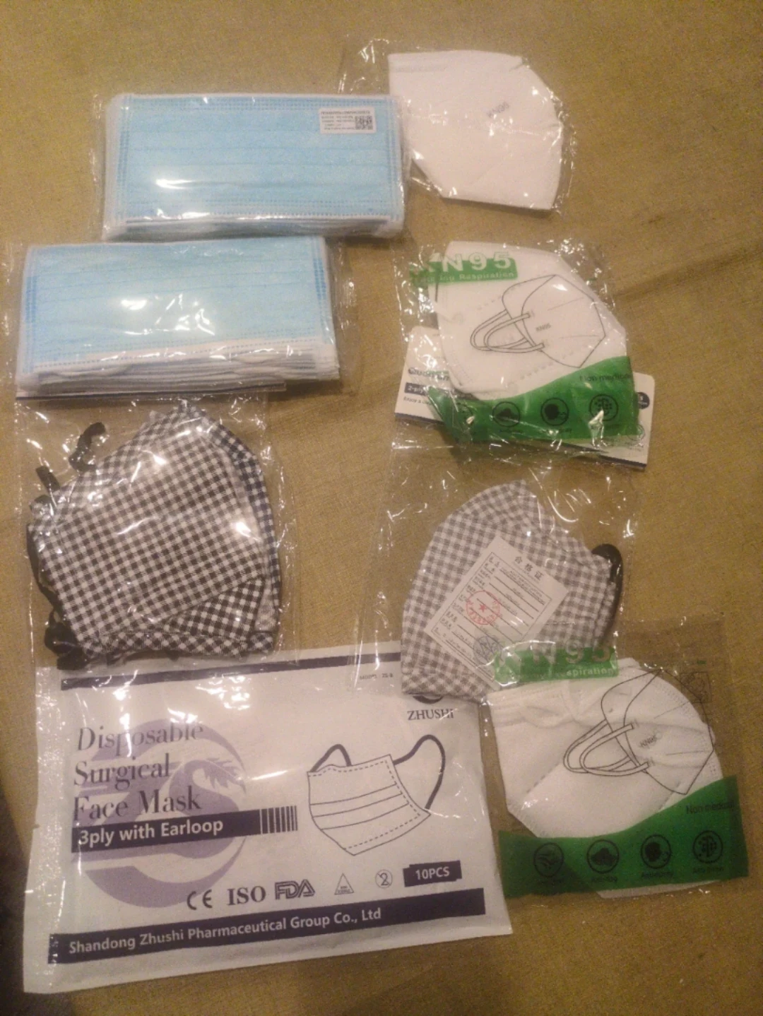 Disposable Surgical Face Masks & N95 Masks Lot