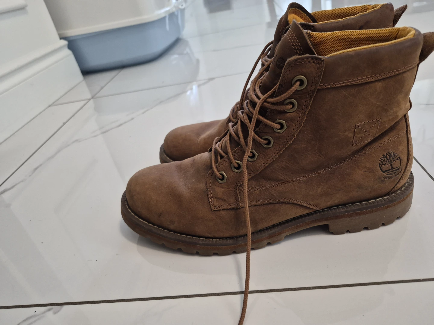 Timberland Brown Lace-Up Boots