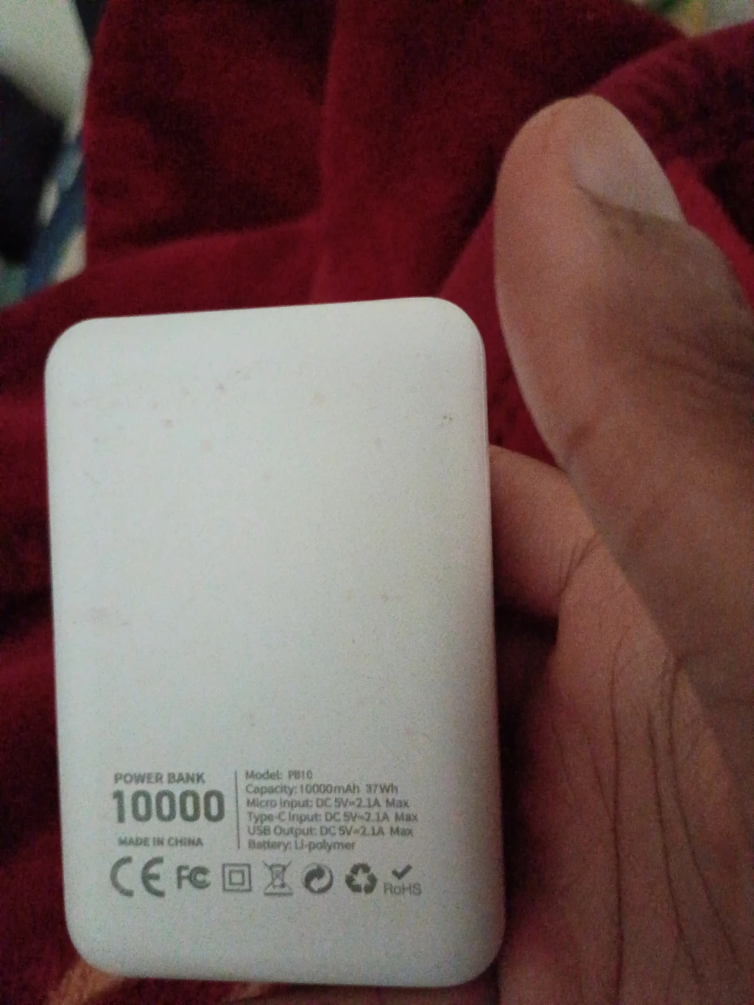 10000mAh Power Bank Model PB10