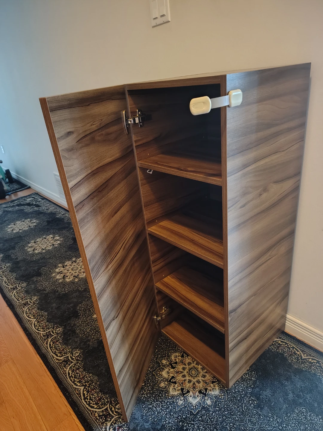Tall Wooden Storage Cabinet - photo 4
