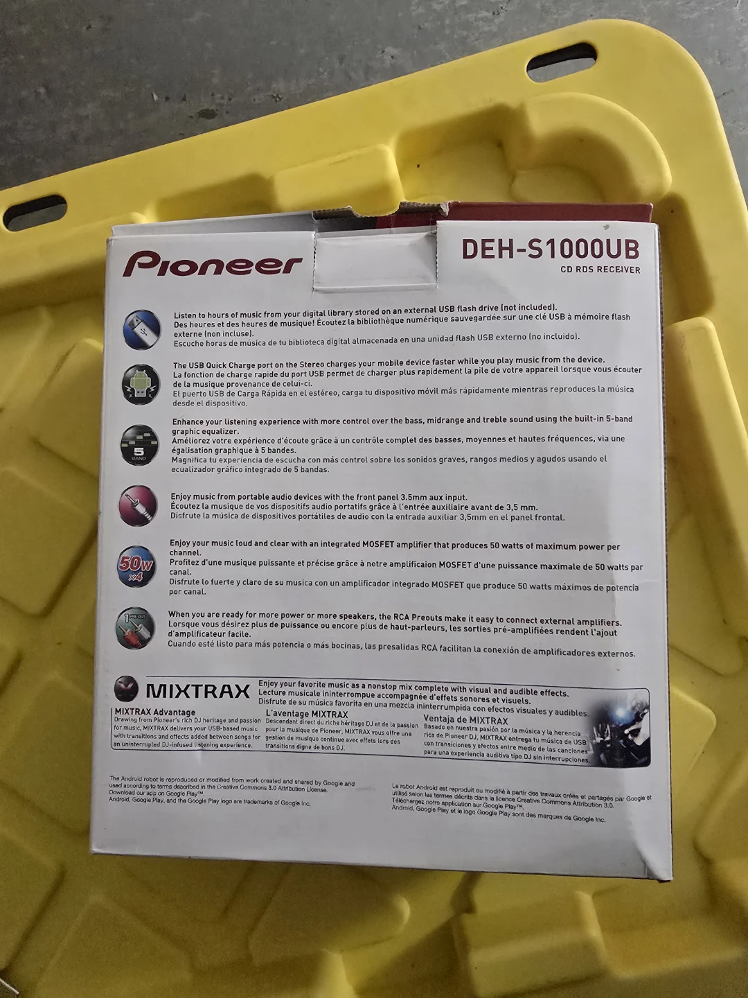 Pioneer DEH-S1000UB CD RDS Receiver - photo 3