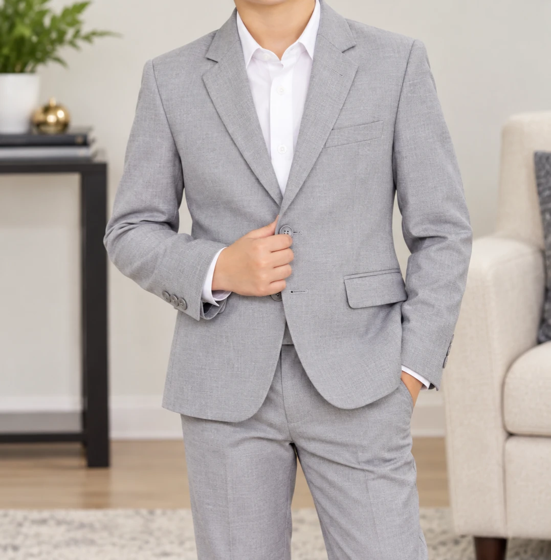 INC International Company Grey Blazer Size 10 - photo 2