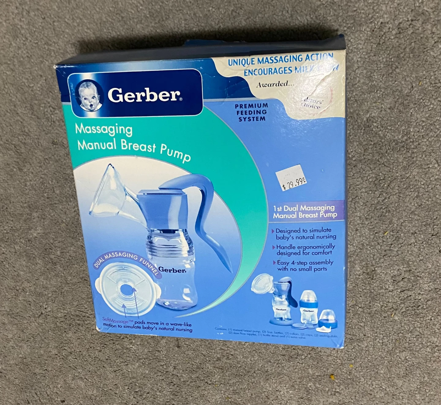 Gerber Massaging Manual Breast Pump - photo 2