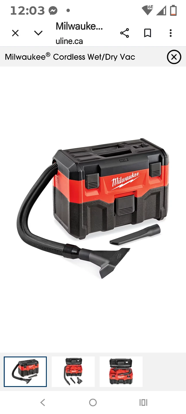 Milwaukee M18 Cordless Wet/Dry Vacuum