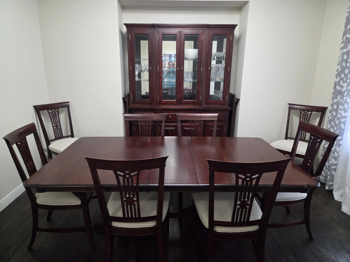 Cherry wood dining set