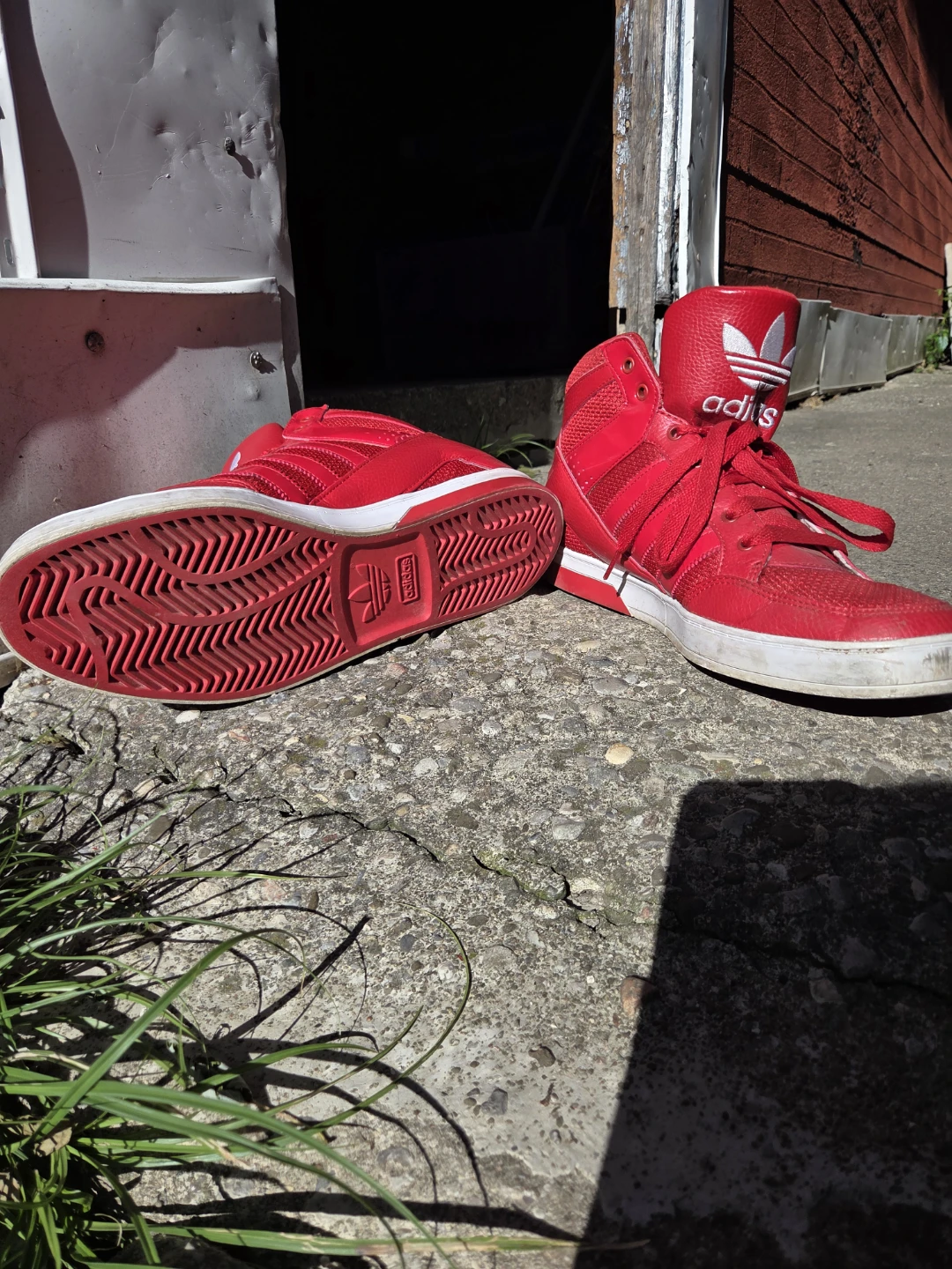 Adidas Originals Mid-Top Sneakers Red - photo 3