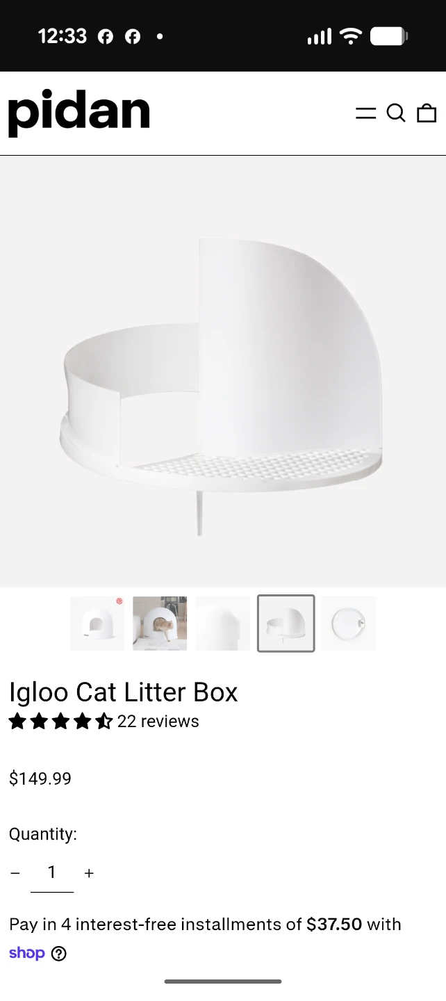 Pidan Igloo Cat Litter Box - photo 5