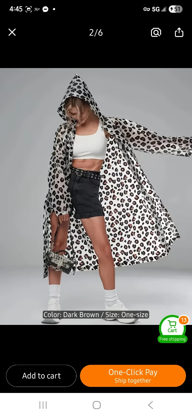NEW Leopard Print Raincoat💧 - photo 4