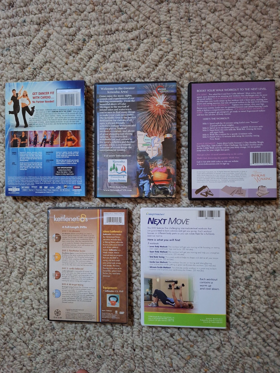 Set of 5 Assorted Workout and Travel DVDs - photo 2