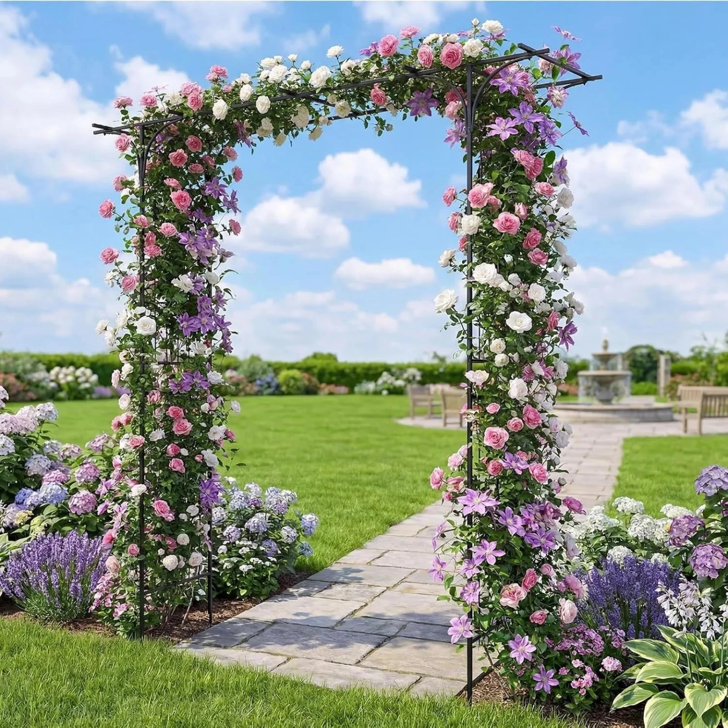 Black Metal Garden Arch