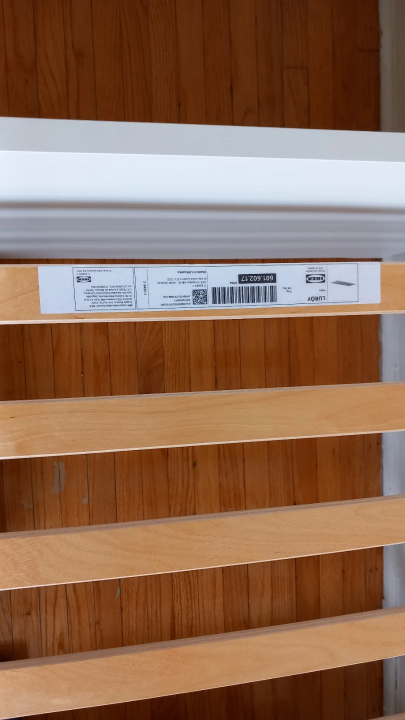 IKEA SLÄKT White Twin Bed Frame with Mattress - photo 2