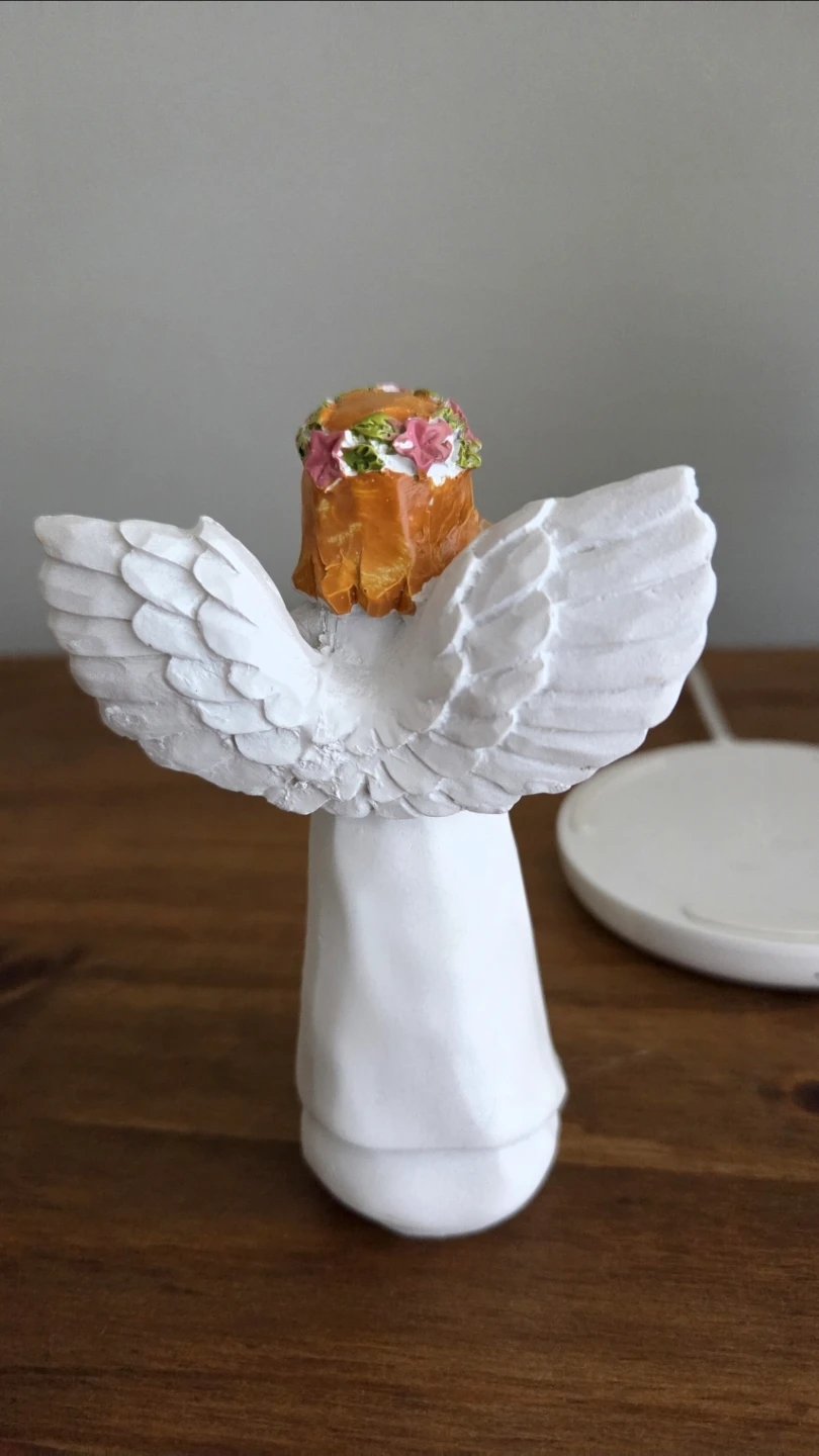 Friends – Angel with Cat Resin Statue *new - photo 2