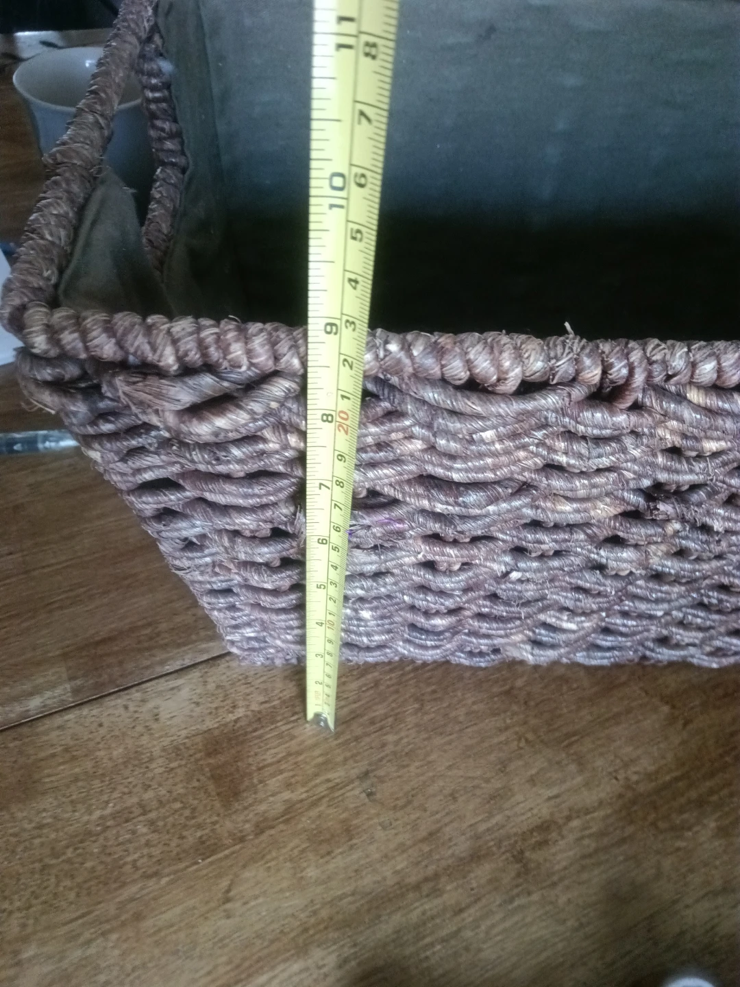 🏈Woven Storage Basket with Fabric Liner - photo 4