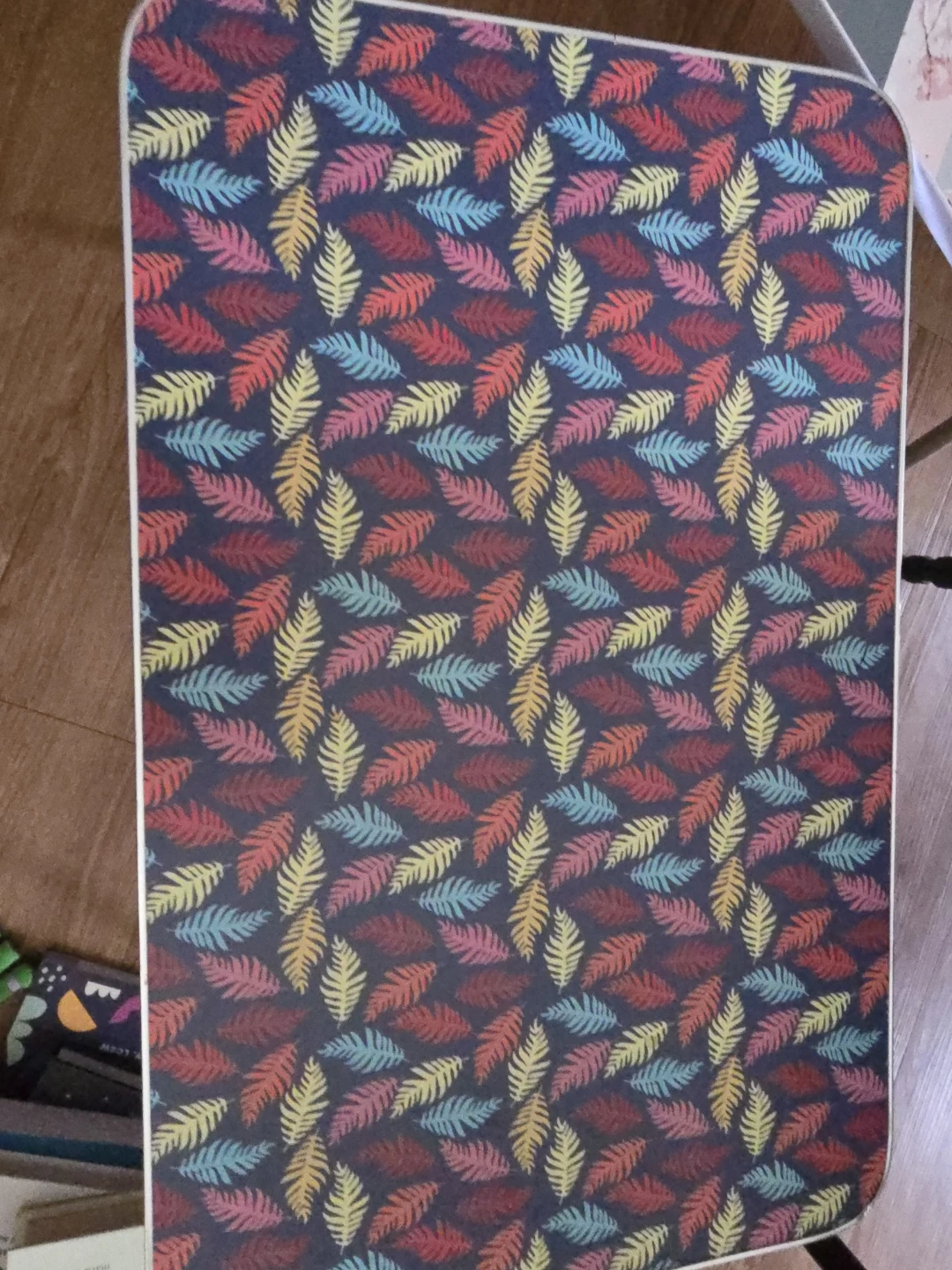 Foldable Lap Desk with Two Tops - Geometric & Leaf Prints - photo 4