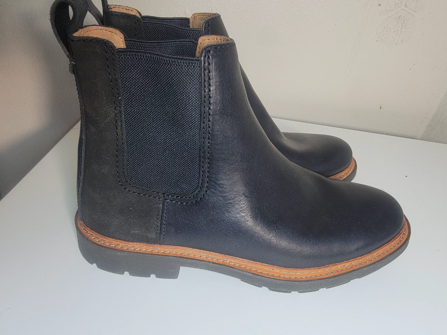 Clarks Black Chelsea Boots US Men 10 - photo 2