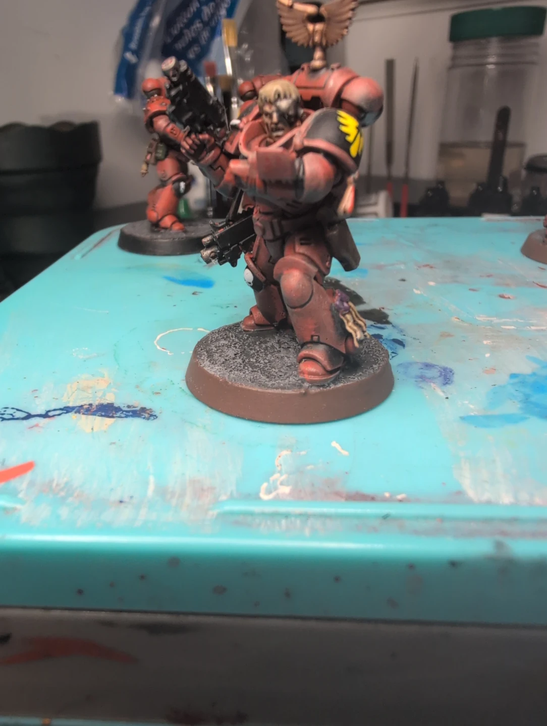 Warhammer 40k -  Blood Angels  Intercessors x5 - Magnet bases - photo 4