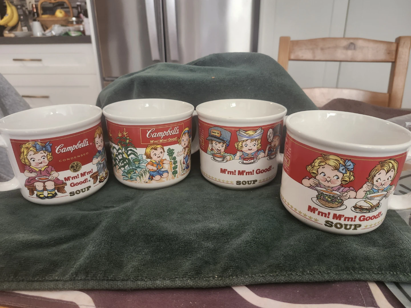 Set of 4 Vintage Campbell's Soup Mugs