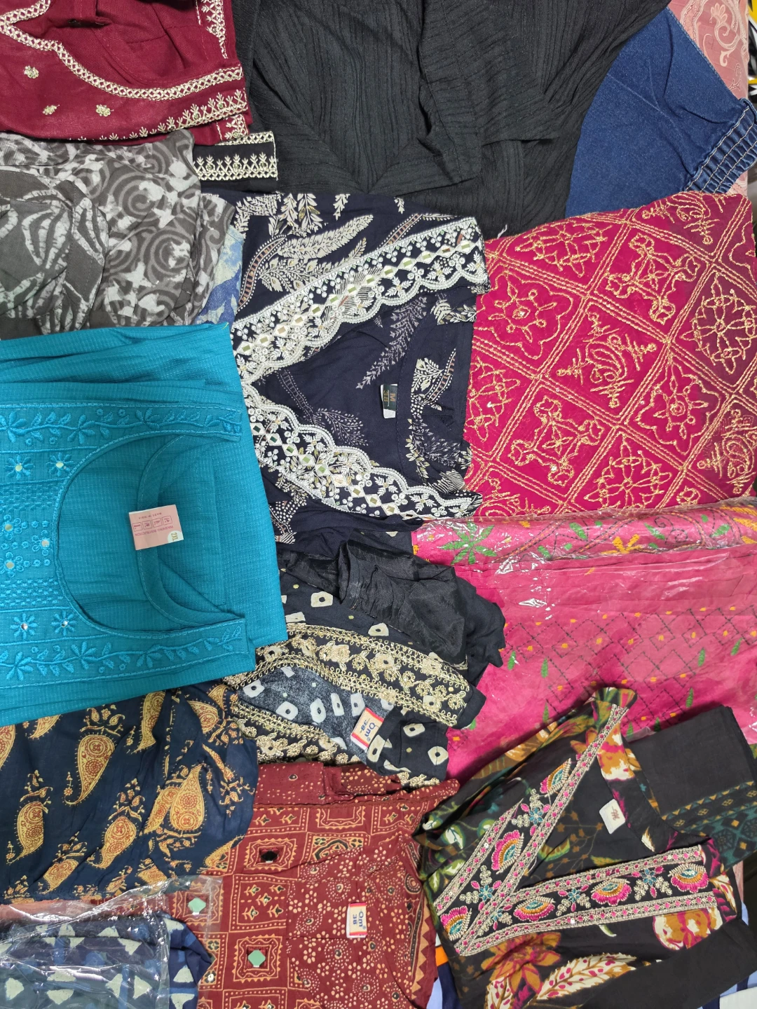 Assorted Embroidered Indian Kurti Tunics - photo 3