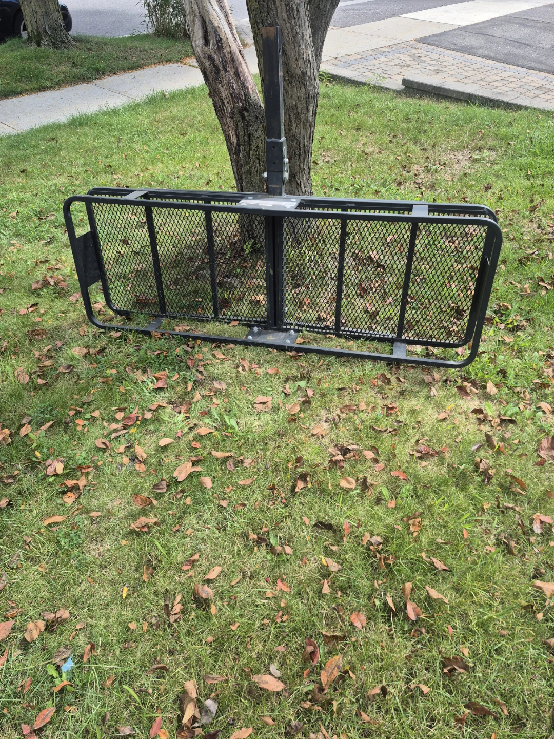 Black hitch-mount cargo carrier - photo 2