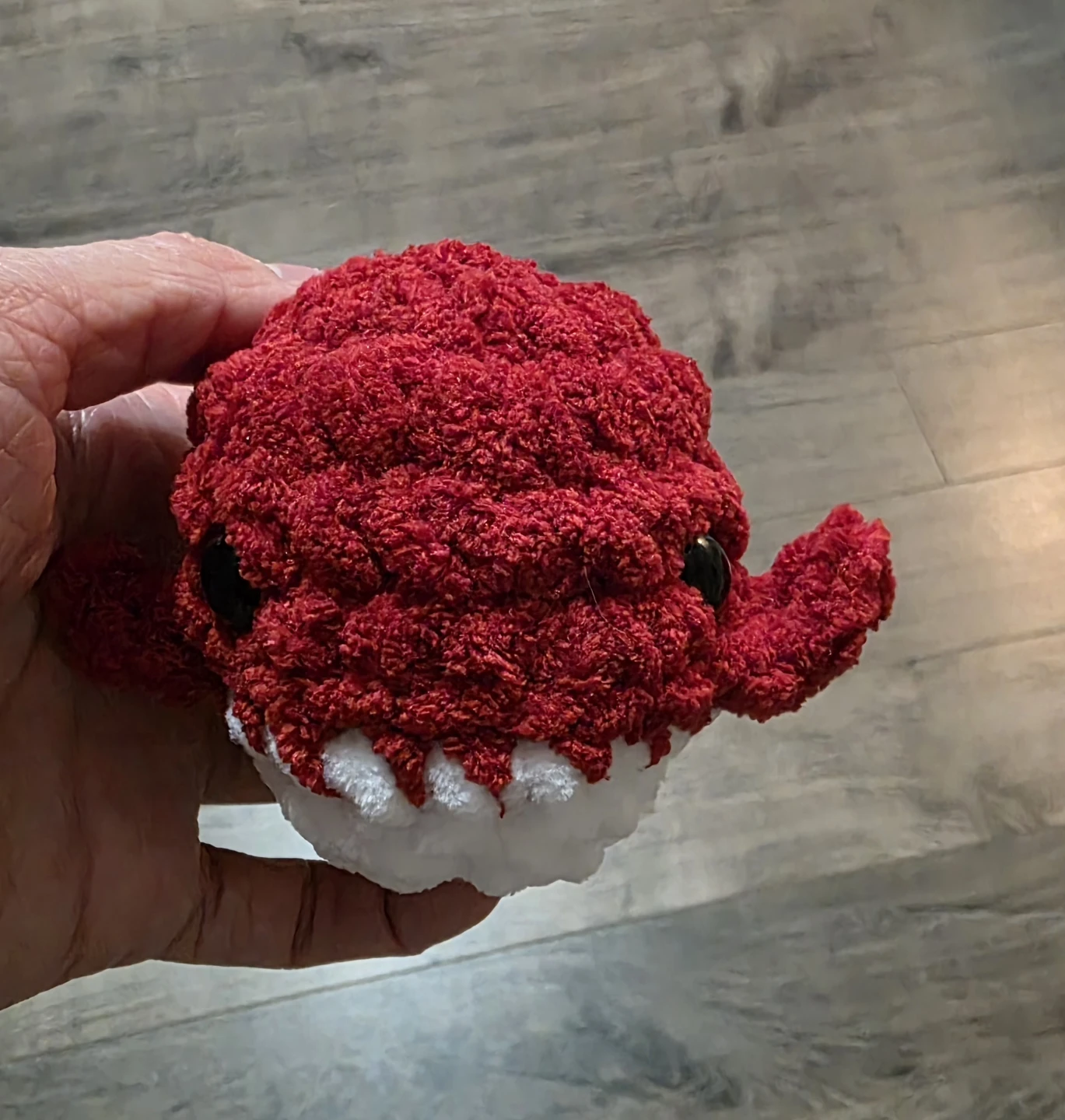 Handmade Crochet Amigurumi Whale Plushie - photo 3