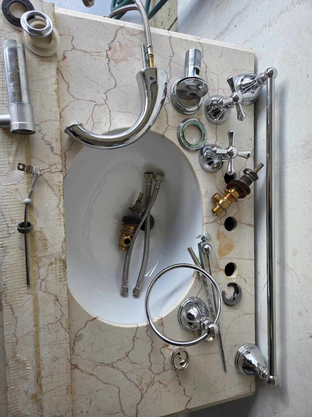 Bathroom vanity and faucet - photo 2