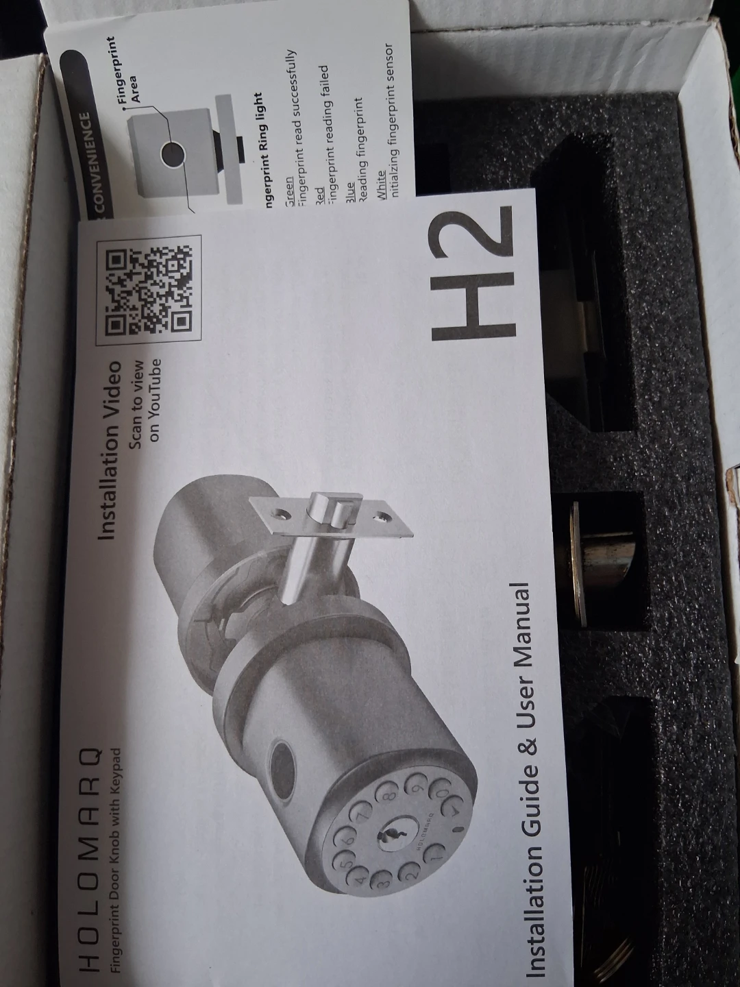Holomarq H2 Fingerprint Electric Door Knob - photo 2