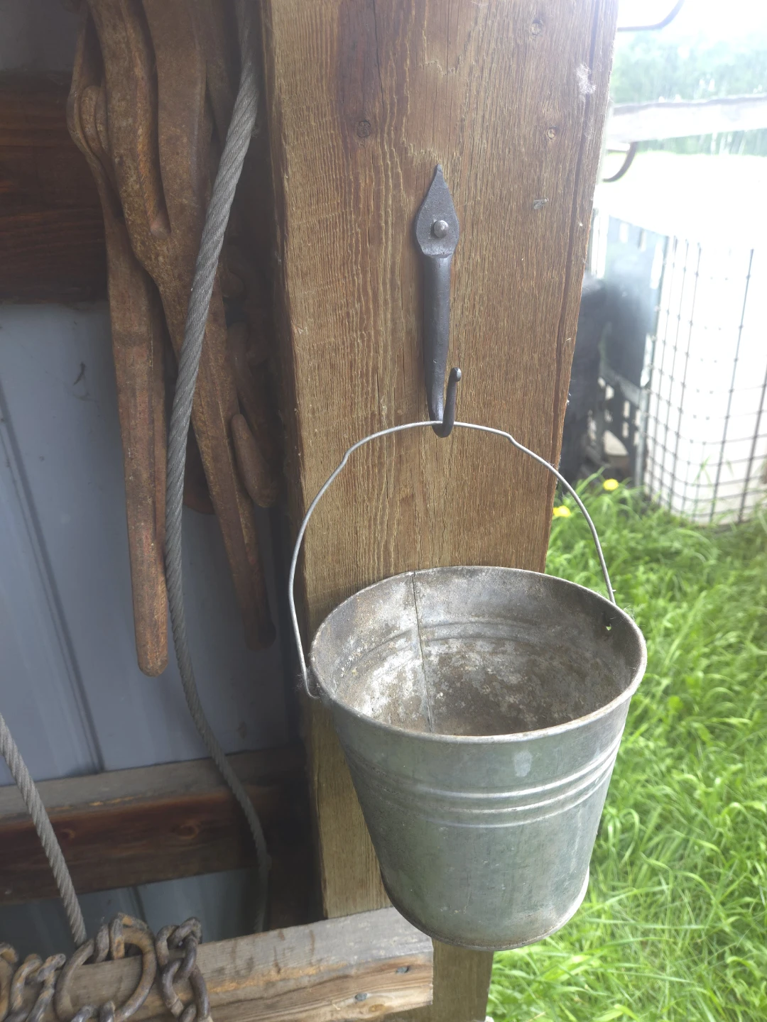 Set of 5 Hand-Forged Iron Hooks - photo 3