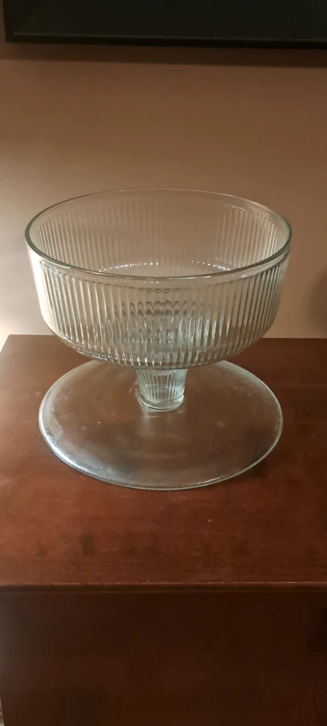 Glass cake stand /punch bowl - photo 3