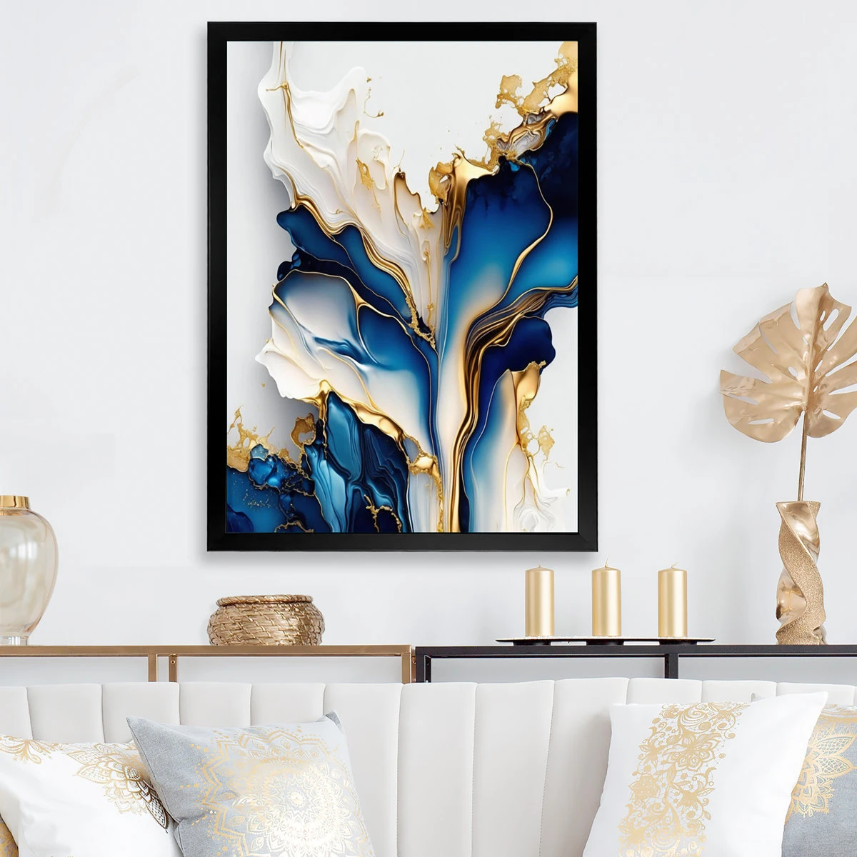 Abstract Canvas Black Frame - photo 2