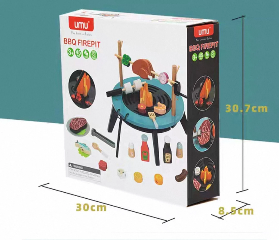 Kids Wooden Camping BBQ Toys Set - photo 2